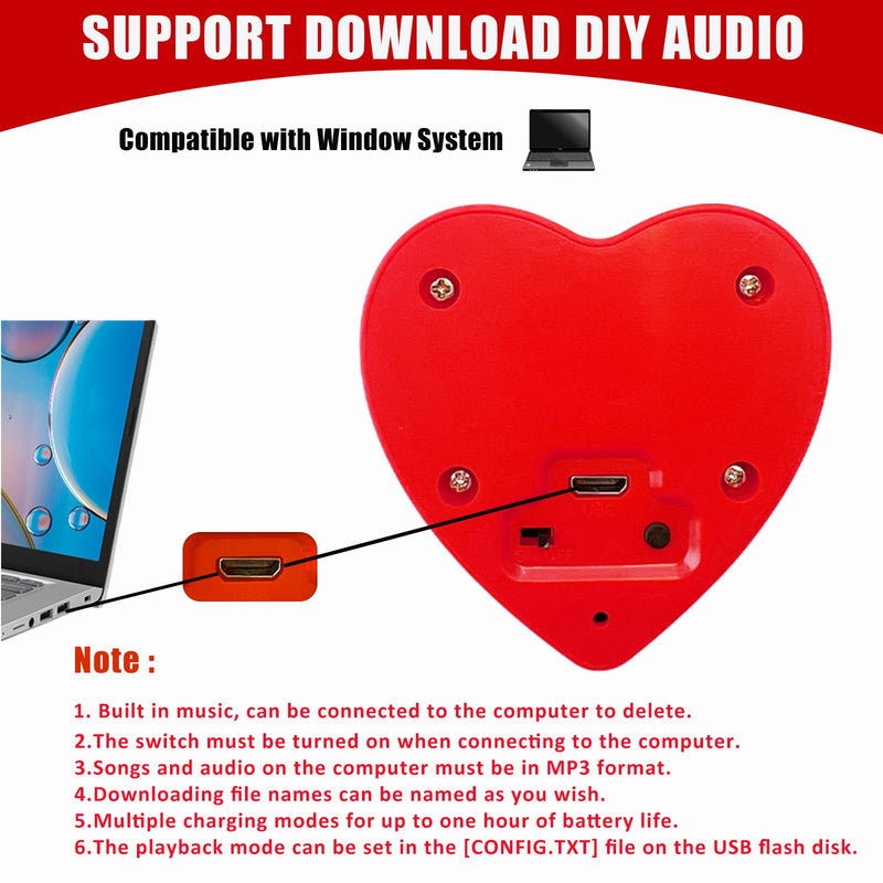 16min Voice Recorder, USB Downloadable Sound Recorder Chips Module for Stuffed Animals, Mother's Day Valentine's Day Christmas Plush Toy,Manual DIY Creative Sound Presents for Boys, Girls-2P XIN7004-Only Download-2P
