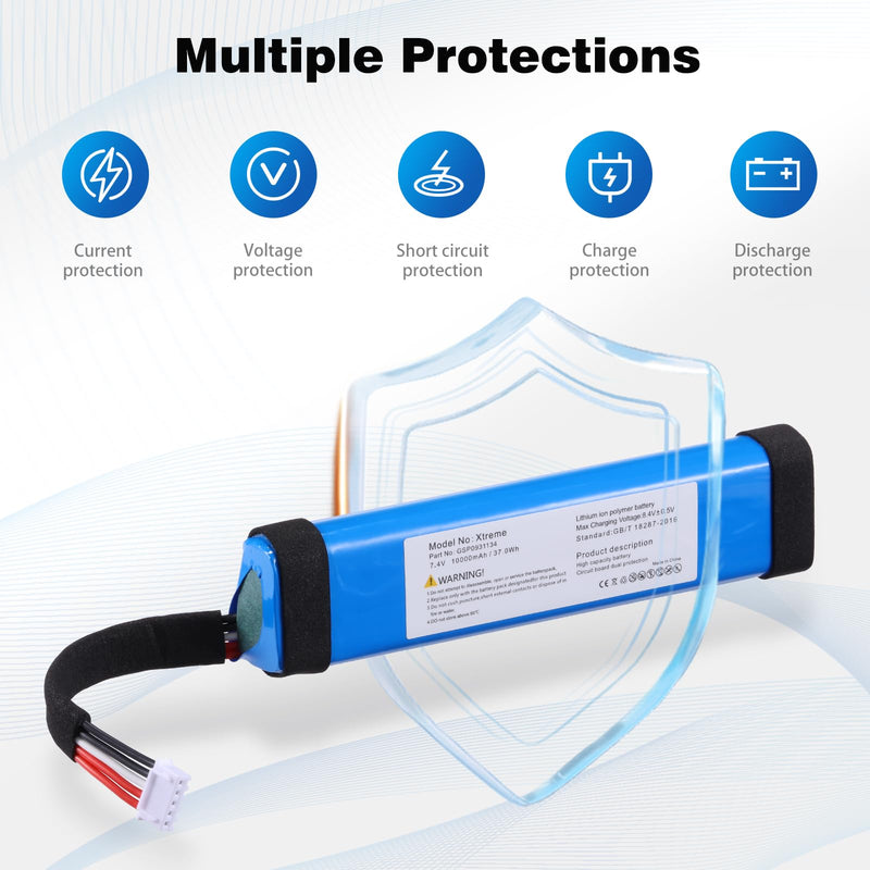 10000mah 37.0Wh Battery for JBL Xtreme1 Extreme Xtreme 1 GSP0931134 Replacement Batterie with Tools