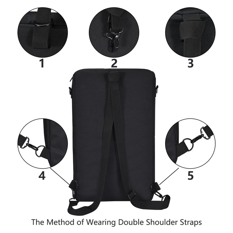 DJ Controller backpack for Pioneer DDJ 400 DJ/DDJ FLX4/DDJ SB3/Roland DJ 202/Hercules Inpulse 300/Native Instruments Traktor Kontrol S2 Mk3, Outdoor Party Street Performance for DJ Controller Case