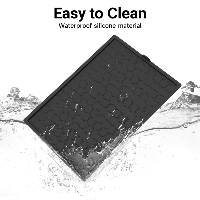 Silicone Non-Slip Center Console Liner Organizer Mats Pad for Toyota Camry 2018 2019 2020 2021 2022 2023 2024 Interior Trim Accessories
