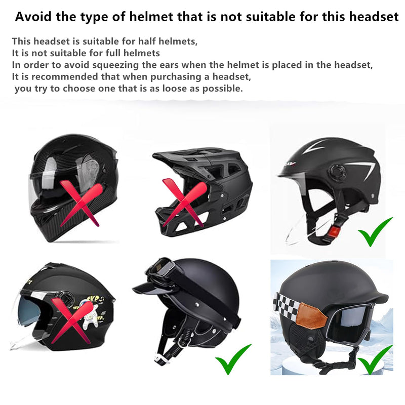 ski Helmet Headphones,True Wireless Bluetooth Helmet Speakers for Skiing, Snowboarding Mountain Biking