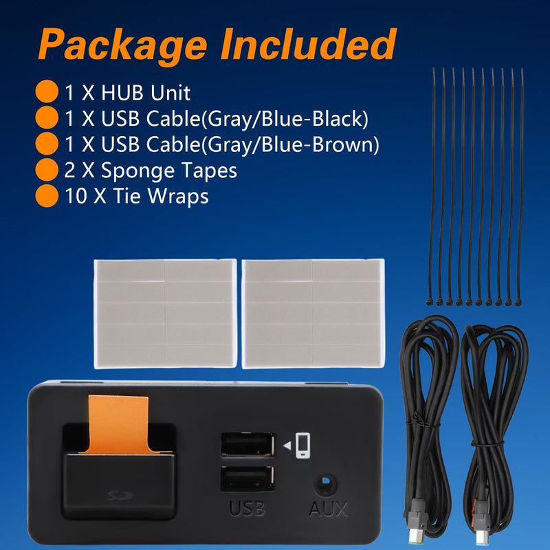 FUSCH Wired Carplay and Android Auto Retrofit Kit Media Hub Fits to MZD Connect System Compatible with Mazda 2/3/6/CX3/CX5/CX9/MX5 2014-2020 Replace#TK78-66-9U0C 00008FZ34 K1414（NEW P2 Version）
