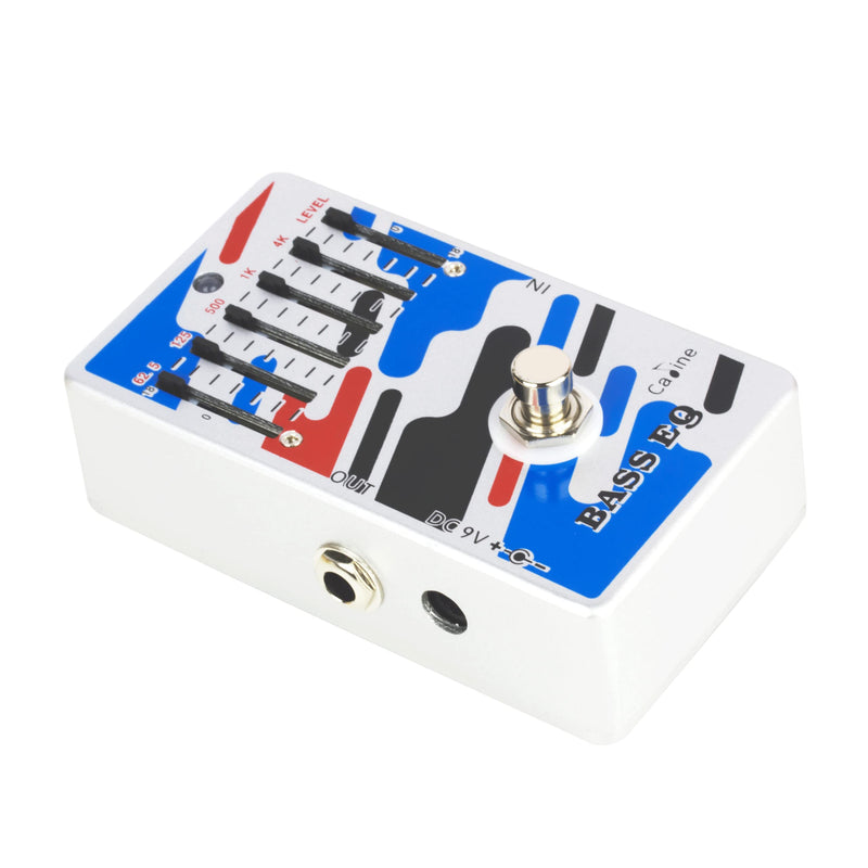 Caline Bass EQ Pedal 5 Band Graphic Equalizer Effect Pedal True Bypass CP-73 (62.5Hz 125Hz 500Hz 1kHz 4kHz) 5 Band EQ-Bass