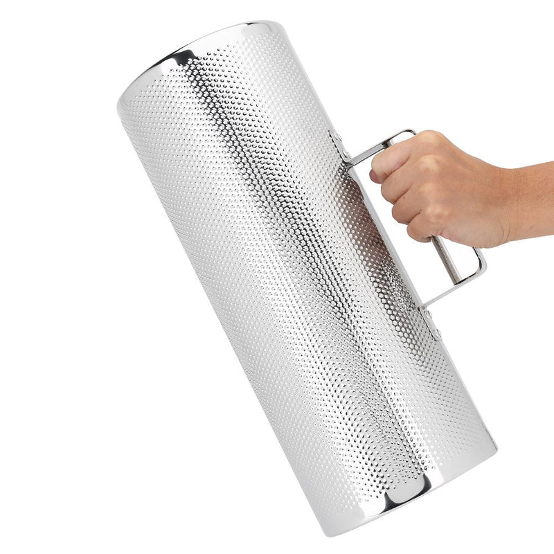 Professional Stainless Steel Guiro with Scraper Musical Training Tool for Bands, Concert, Stage Performance - Silver