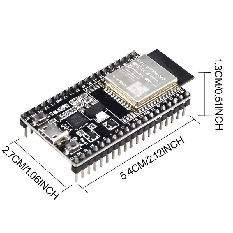 [AUSTRALIA] - diymore 2 x for ESP32 DevKit V4 Development Card, NodeMCU WiFi WLAN CP2102 for ESP32 Bluetooth Module Microcontroller 