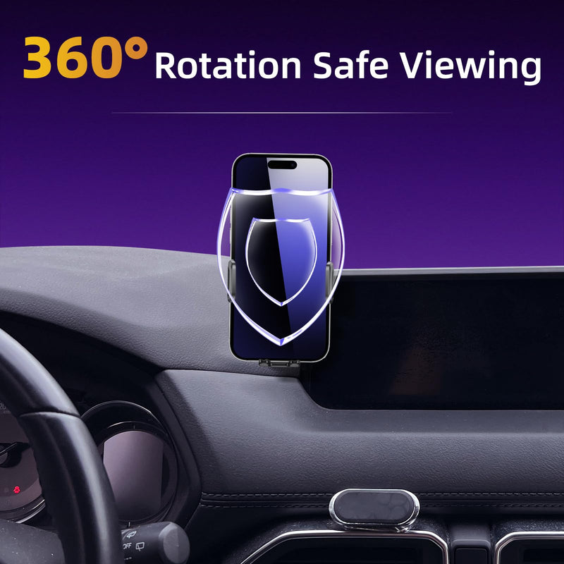 Upgraded Car Phone Holder Fits for Mazda CX-5 CX5 2017-2020 Auto Accessories(Only fit for 7-Inch Screen),Cradles Adjustable Cell Phone Mount for 4-7 in Phones For Mazda CX-5 2017-2020(7 in screen)
