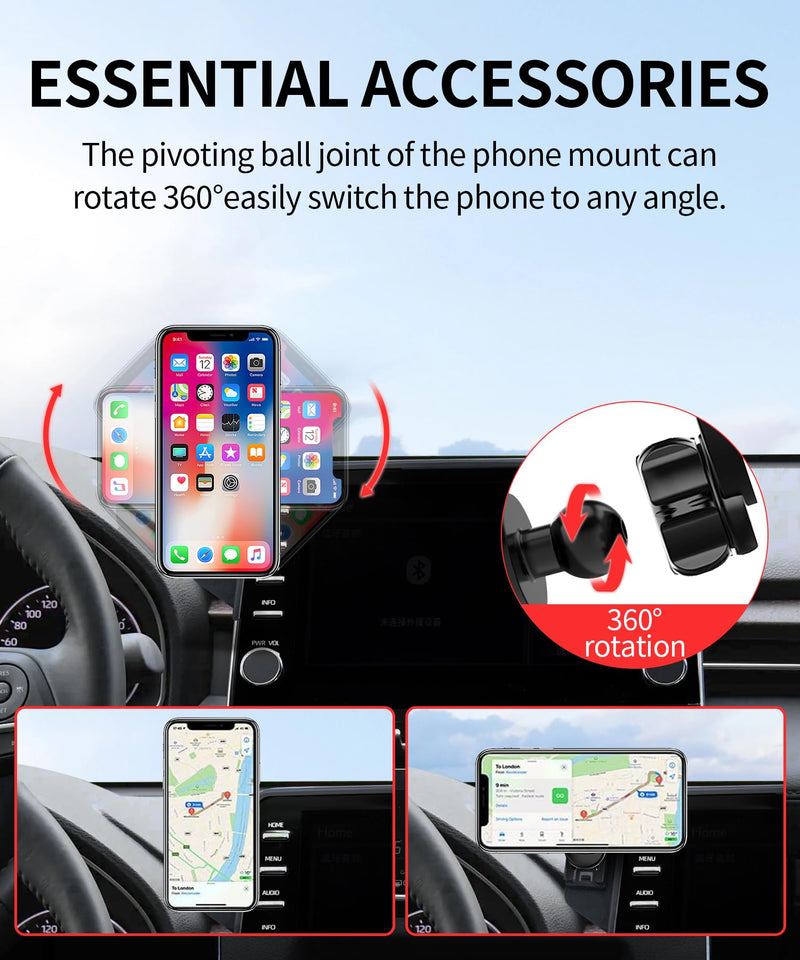 Car Phone Holder for Toyota Avalon 2019-2022, 9" Screen Magsafe Accessories | Magnetic Cell Phone Mount Clip Compatible with iPhone, 3D fit Stable Dashboard GPS Navigation Bracket Cradle Stand