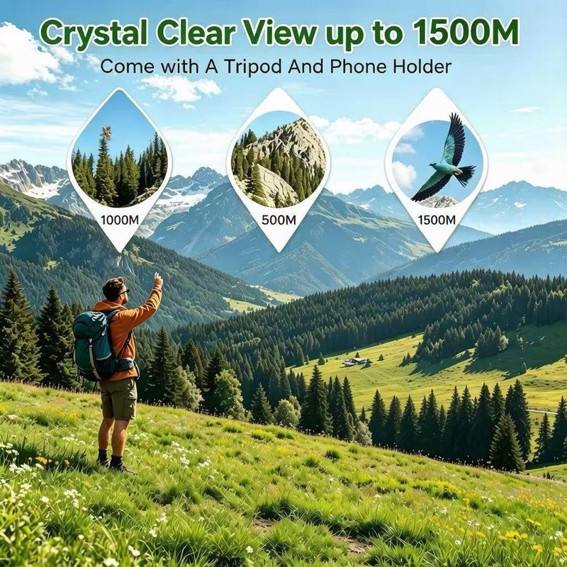 High Power HD Monocular Telescope - Green