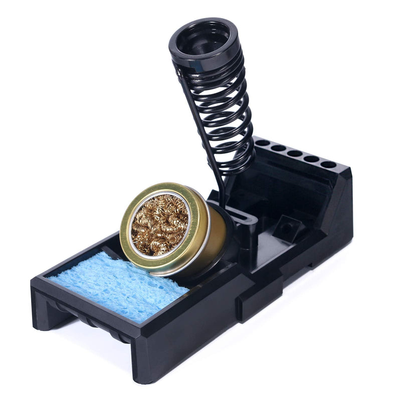 YIHUA X-4 Premium Soldering Iron Holder with Brass Wool, Cleaning Sponge and Soldering Tip Slots