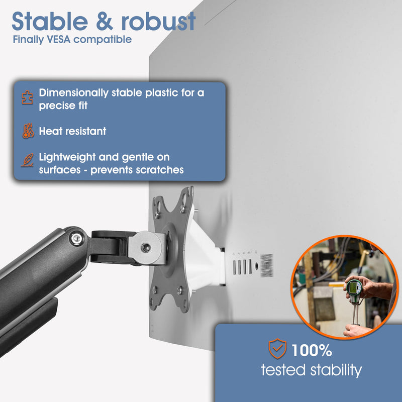 3IDEE VESA Adapter, VESA Mount Compatible with HP All-in-One PC (24-cr,27-cr) - VESA Mount 75x75mm - VESA Adapter HP for Monitors Without VESA Connection 24-cr,27-cr