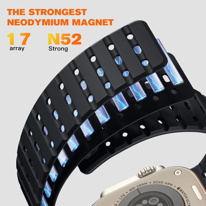 Bandletic Nylon Band and Magnetic Strap Compatible with Apple Watch