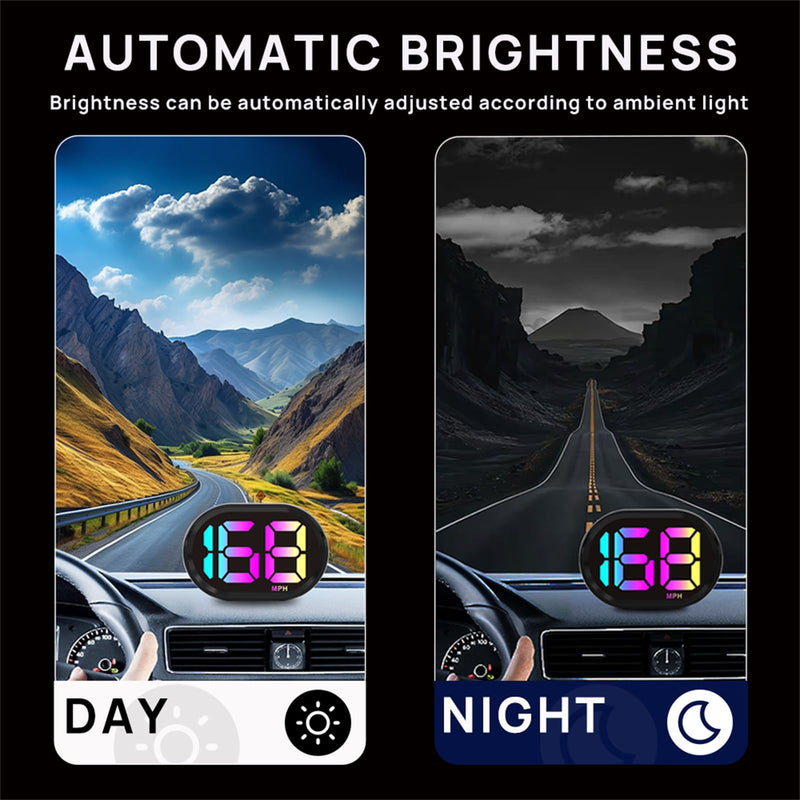 Digital Speedometer for Car,GPS Speedometer for Car,HUD Speedometer MPH,GPS Speedometer mph,USB Connect Plug and Play