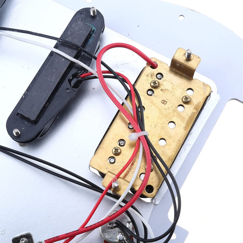 [AUSTRALIA] - Musiclily 11-Hole HSS Prewired Strat Loaded Pickguard Scratch Plate with Single Coil Humbucker Pickups Set for Squier Strat Style Electric Guitar, 4Ply Tortoise Shell 
