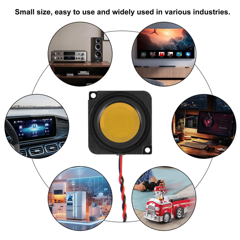 ACEIRMC 4pcs Speaker 2W 8Ω Single Cavity Mini Speaker Full-Range Cavity Micro Loundspeaker for Arduino with JST-PH1.25-2Pin Interface for Small Electronic Projects Advertising Machine LCD TV Monitors