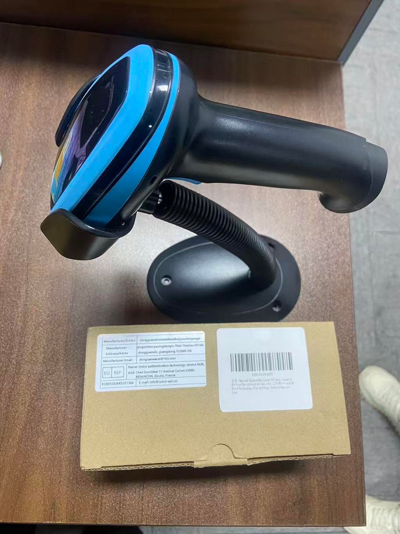 [AUSTRALIA] - Barcode Scanner Onewscan Wireless 1D Laser Bar Code Scanners with Stand 2.4G Wireless & USB Wired Connection Plug and Play Handheld Bar Code Reader 652wl 
