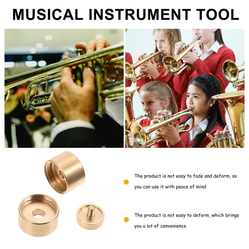 Milisten 1 Set Small upper and lower cover Trumpet Buckle Snap trumpets finger buttons valve screw cap repair tools Button copper washer musical instrument