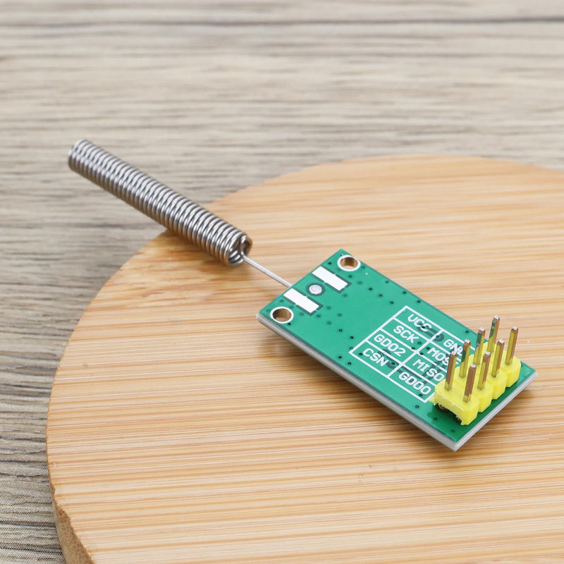 SING F LTD 2pcs CC1101 433Mhz Wireless Transceiver CUL Funk Module DC 1.8-3.6V 10mW USB FHEM Transceiver with Spring Antenna Compatible with A-rduino Compatible with Raspberry Pi