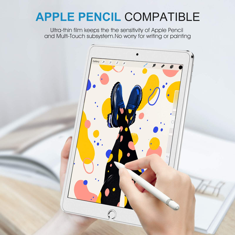 SPARIN (3 Pack Screen Protector Compatible with iPad 9th 8th 7th Generation, Tempered Glass Compatible with iPad 10.2 Inch 2021 2020 2019 Model (iPad 9 8 7)