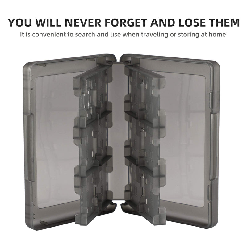 3DS Game Holder Card Case, 28-in-1 Game Holder Card Case Compatible with Nintendo NEW 3DS / NEW 3DS XL / 3DS / 3DS XL / DSi / DSi XL / DS / NEW 2DS /NEW 2DS XL / 2DS/ 2DS XL Catridge Storage Box Black