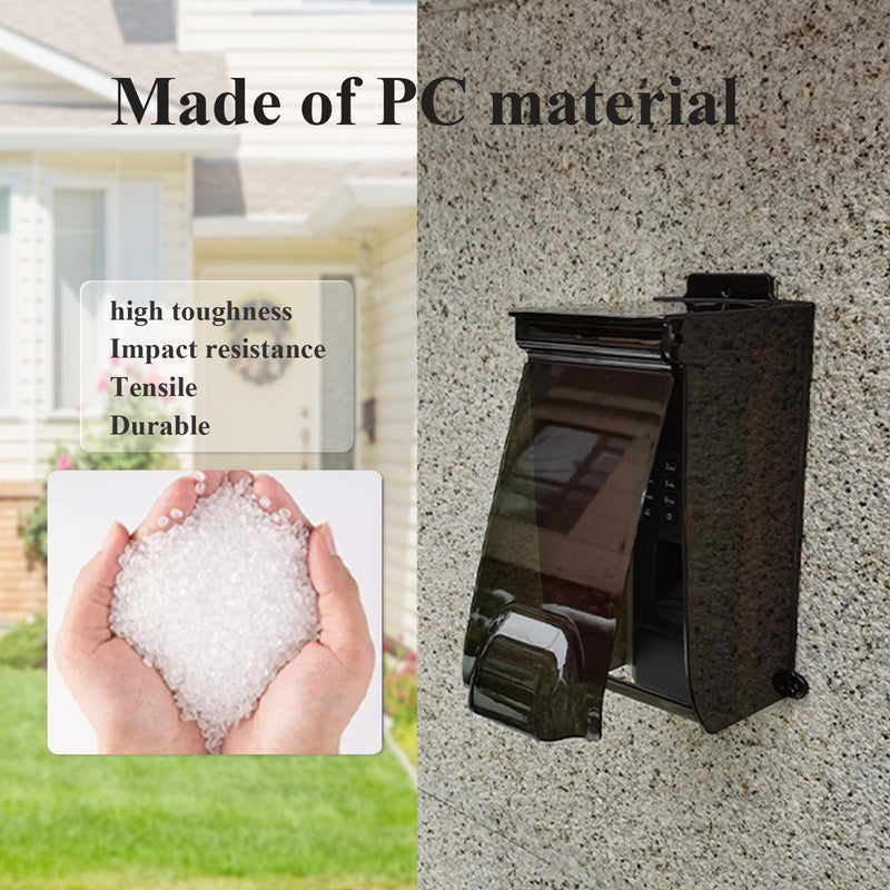 Outdoor Flip Sun Keypad Cover,Access Control Rain Cover, Weatherproof protective,Flip Cap Door Keypad Waterproof cover,Keypad Rain Covers Compatible for Door Keypad/Lock Keypad