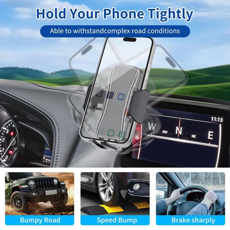 Car Phone Holder for 2014-2016 Mazda 3/2016-2021 CX-3（7 inch Screen），for Smartphone Cradle Auto Accessories Bracket Anti-Shake，360 Degree Rotation，for All Cell Phones