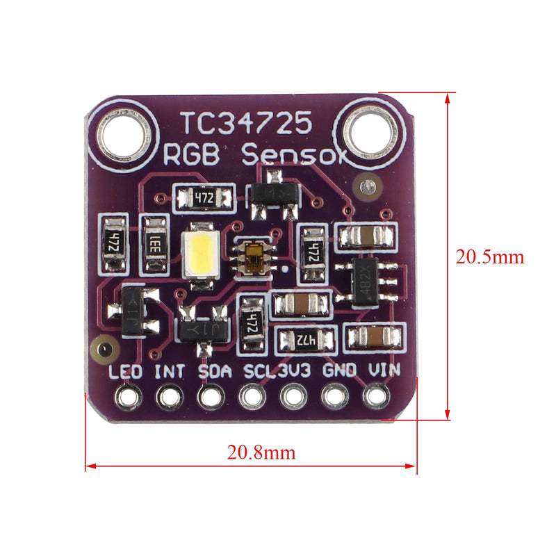 HALJIA TCS34725 Colour Sensor RGB Colour Sensor Light Detection Development Board Module Compatible with Arduino