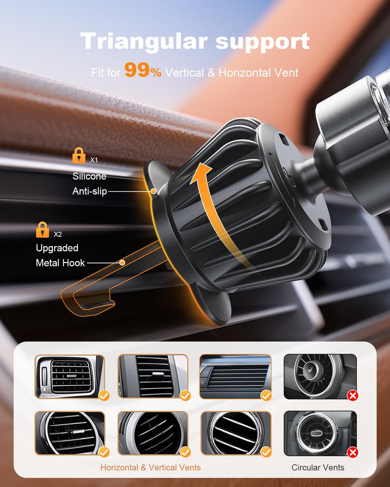 Bundle SUPERONE Retractable Car Charger 4 in 1 & 360°Adjustable Vacuum Phone Holder