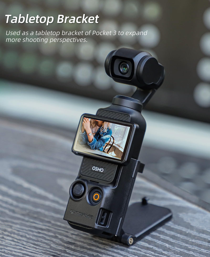 Magnetic Camera Desktop Base Stand Holder Compatible with DJI OSMO Pocket 3, Multifuctional Magnetic Bracket Mount Expansion Adapter Magnet Steering Holder Bracket for DJI OSMO Pocket 3 Accessories