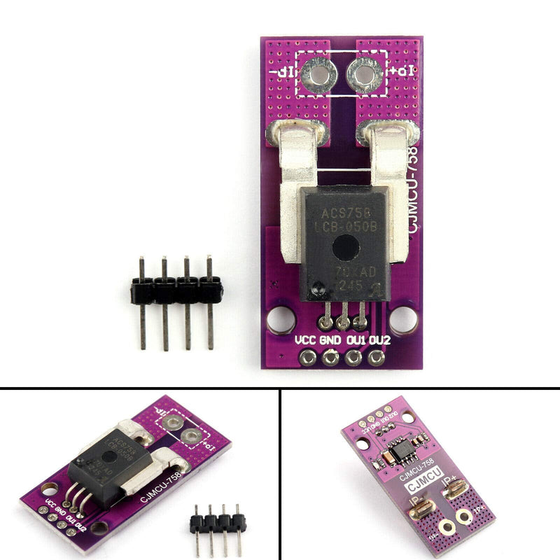 [AUSTRALIA] - Hailege ACS758 ACS758LCB-050B-PFF-T 50A Linear Current Sensor ACS758LCB Current Module 120 kHz Bandwidth 3-5.5V 