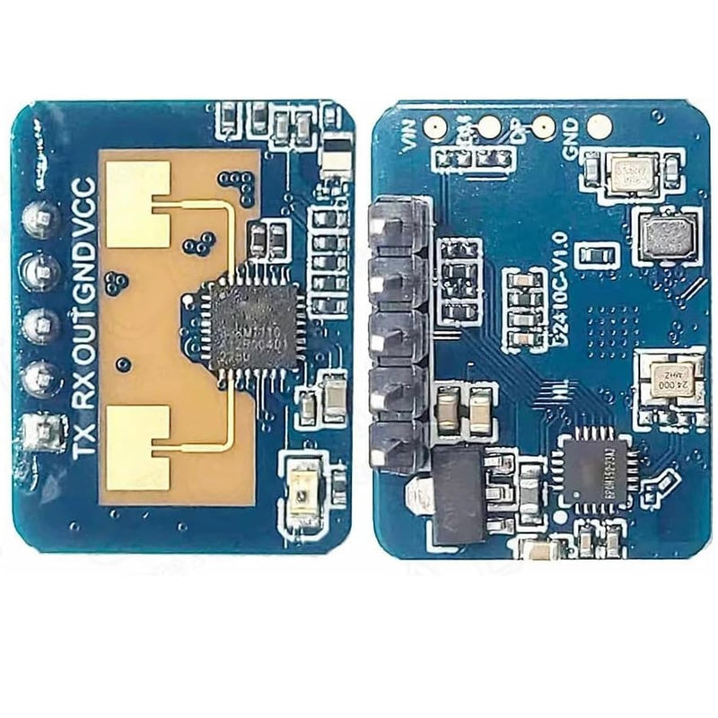 1 x Human Micromotion Detection Millimetre Wave Sensor LD2410C and 24 GHz Frequency Radar Principle Frequency Modulation Continuous Wave (FMCW) Waveform Radar Sensor Module