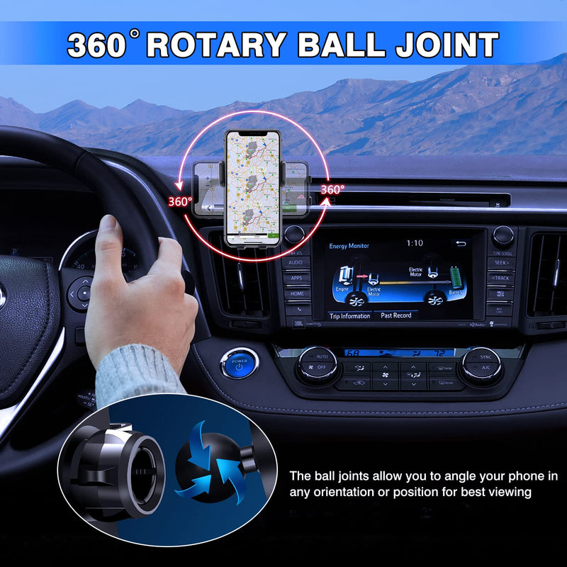 Karltys Cell Phone Holder for Toyota RAV4 2013-2018 Accessories Car Mobile Phone Holder Air Vent Mount for 4-7 Inch Phones Thick Case Friendly Fully Adjustable Stand 13-18 RAV4