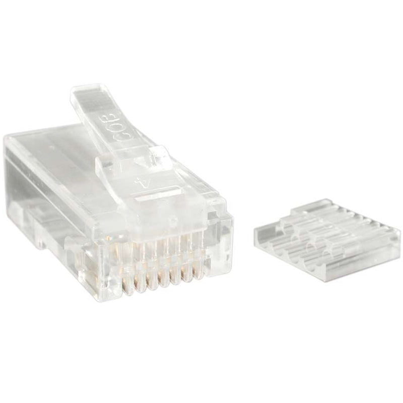 StarTech Cat6 RJ45 Modular Plugs, Stranded Wire, 50-Pack (CRJ45C6STR50) | 50x Cat6 RJ45 stranded modular plugs, Bulk connector ends, Fits all Cat6 patch cables Cat6 - Stranded