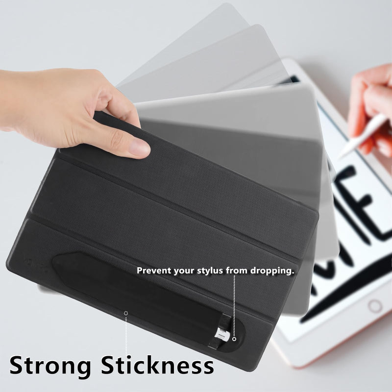 Adhesive Pencil Holder Compatible with Apple Pencil 1st Generation and 2nd Gen, Elastic Storage Sleeve Case Compatible with iPad Pen USB C, and Some Other Stylus, with Pocket for Pencil Cap