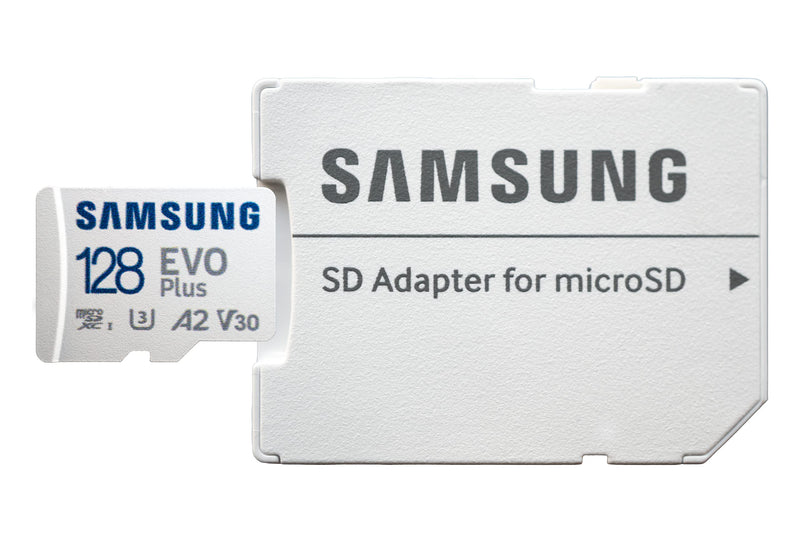 Samsung EVO Plus 128GB MicroSDXC SD Card Works with GoPro Hero 10, Hero 9, Hero 8, Hero 7 Action Cam (MB-MC128KA) U3 A2 V30 UHS-I Class 10 4K Bundle with 1 Everything But Stromboli MicroSD Card Reader