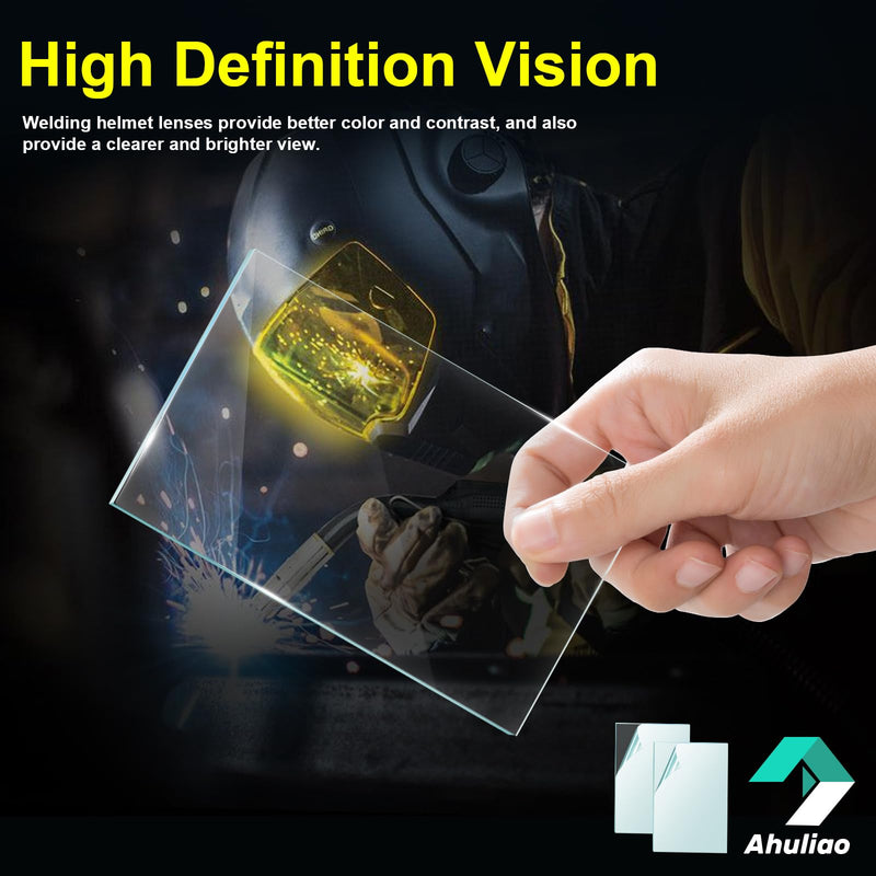 [AUSTRALIA] - Welding Helmet Lens for ESAB Sentinel A50 Welding Helmet Hood Cover Clear Inside Lenses Replacement 0700000808, 10 Pack 