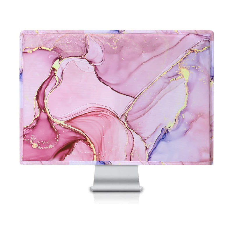 MOSISO Monitor Dust Cover 19,19.5,20,20.5,21 inch Anti-Static Dustproof LCD/LED/HD Panel Case Computer Monitor Cover Sleeve Compatible with iMac 21.5 inch,19-21 inch PC,Desktop and TV Marble MO-MBH216 21 inch