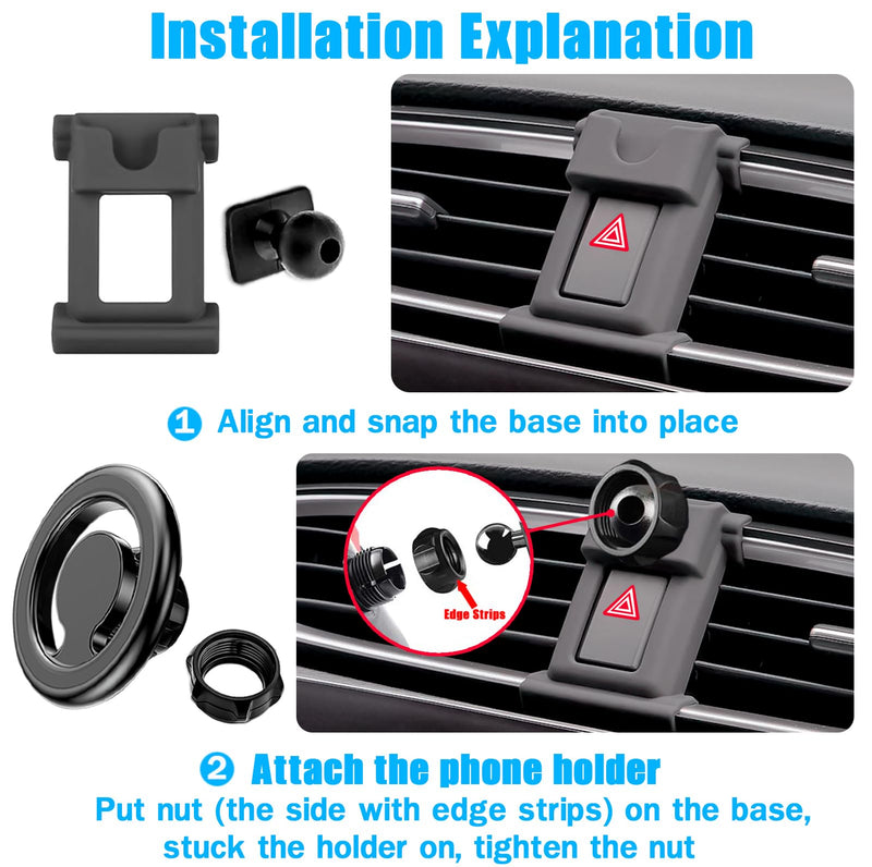 Car Phone Stand, Vent Magsafe Mount for Honda CR-V 2017-2022 | Adjustable Magnetic Navigation Bracket Holder for iPhone17 16 15 14 13 12 Pro Max Air Plus Mini, Magsafe Case, All Smartphone CRV/Mag-Safe