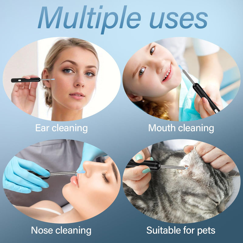 Pavlleen Ear Wax Remover Otoscope, with 6 LEDs and 3.5 mm Lens, IP67 Waterproof Otoscope, 360° Wide Angle Otoscope Camer, WiFi Ear Cleaner, Ear Cleaning for iPhone, iPad and Android Smartphones