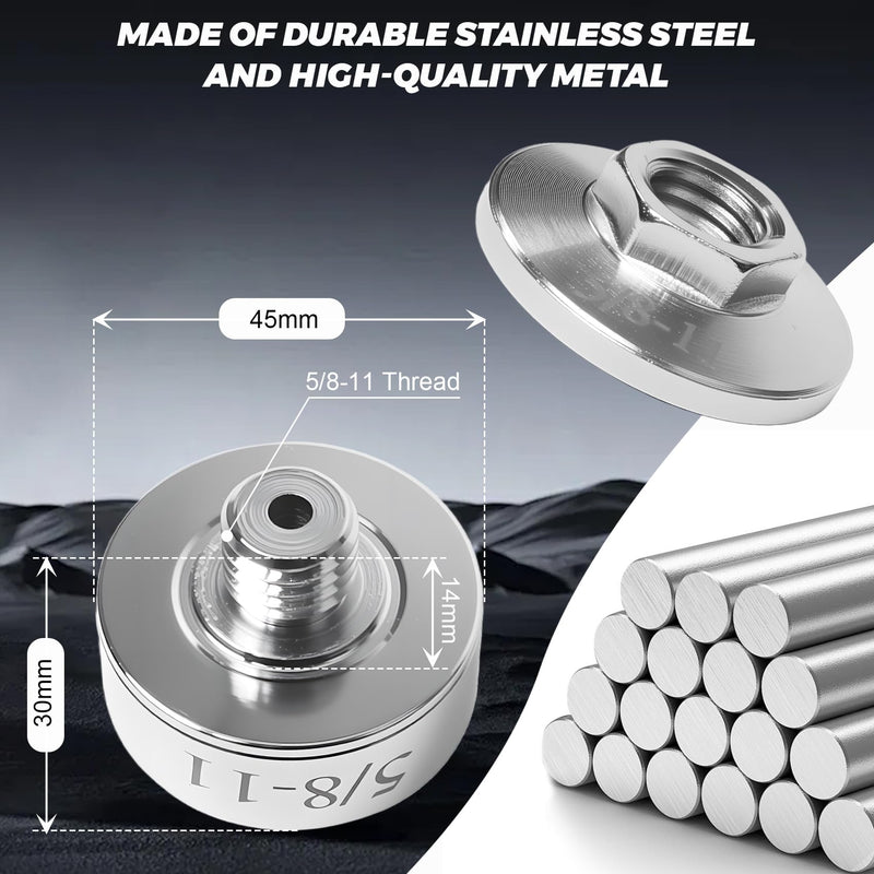 [AUSTRALIA] - XLOCK to 5/8"-11 Thread Adapter Kit – Stainless Steel Angle Grinder Quick-Change Conversion for Saw Blades/Polish Discs/Diamond Core Bits, Include Flange Lock Nut, Convert XLOCK Tool 
