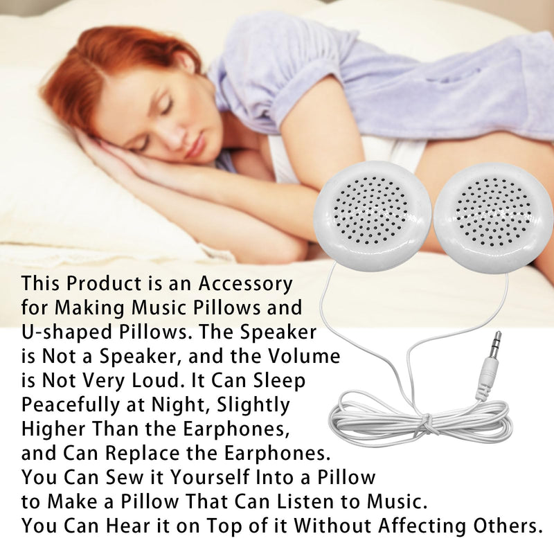 Flylin Pillow Speaker, 3.5mm DIY Portable Mini Speaker Stereo Speakers with 2 Stereo Sound HiFi Speakers for MP3 Phone Portable CD 1