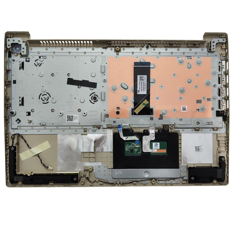 Replacement for Lenovo IdeaPad 3 15IML05 15IIL05 15ADA06 15ARE05 Laptop Upper Case Palmrest Non-Backlit Keyboard Touchpad Assembly Part 5CB0X57656 5CB1D03627 5CB0X57656 Gold