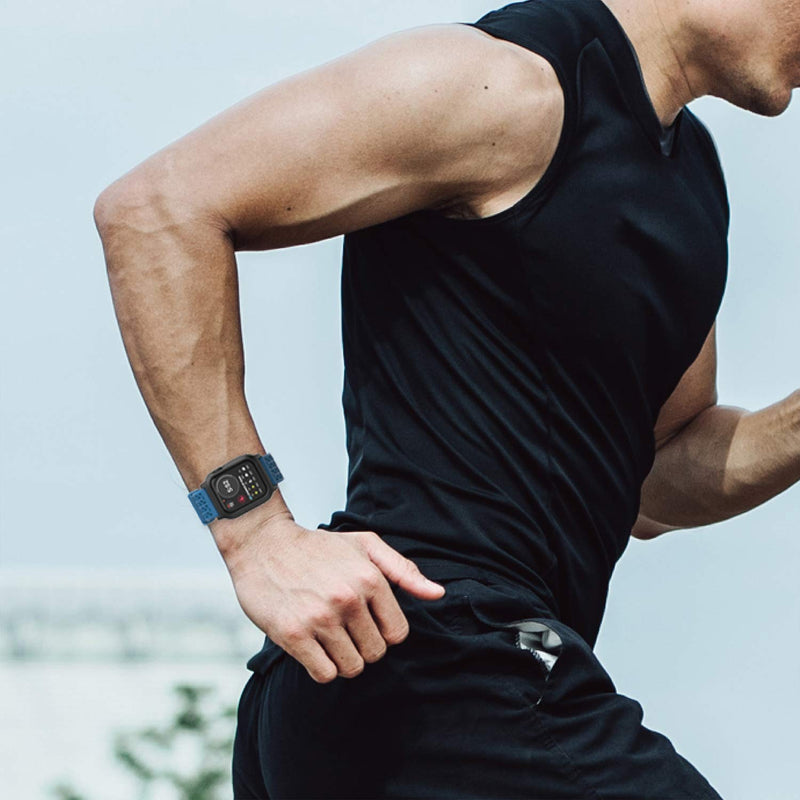 Catalyst Designed for Apple Watch SE 38mm 40mm, Series 6, Breathable, Sports Wristband Strap Replacement Band Without connectors Designed for Series SE/6/5/4/3/2/1 - Stealth Black