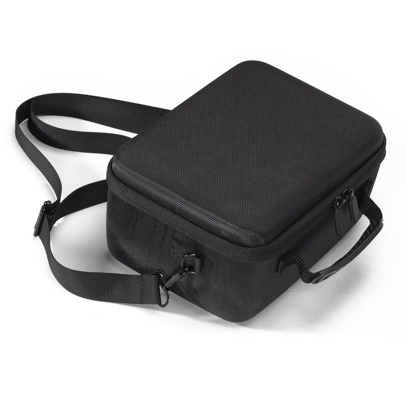 Universal camera case hard waterproof shell EVA interior lined shock-absorbent with dividers and shoulder strap Internal dimensions 8.4 x 5.7 x 3.5" for Canon/Sony/Nikon/Fujifilm mirrorless cameras