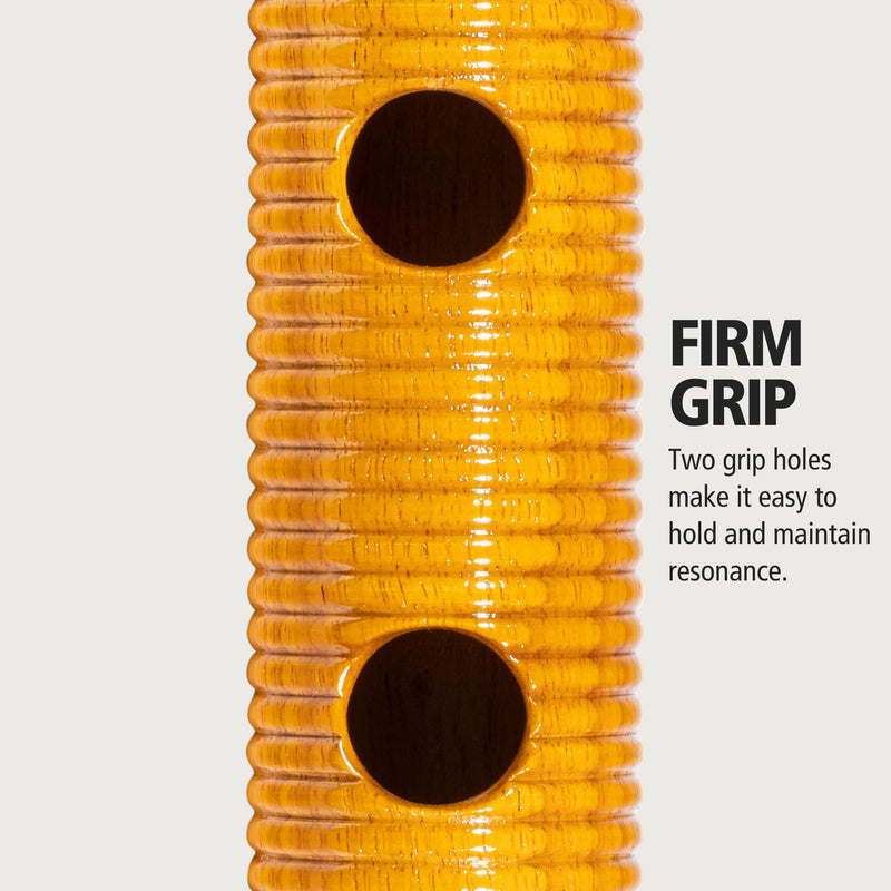 [AUSTRALIA] - Meinl Percussion Wood Guiro with Scraper and Grip Holes — NOT Made in China — for Latin American Music, 2-Year Warranty (GU1AM) 