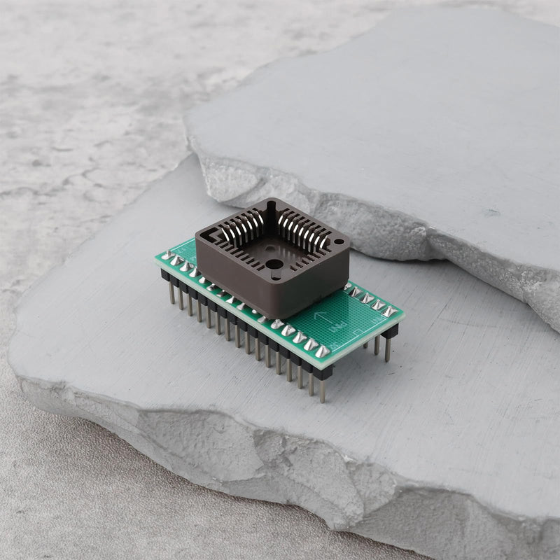 OTOTEC 4 Stück PLCC32 auf DIP32 Programmierer-IC-Adaptersockel Kompatibel mit Willem Kompatibel mit Xeltek für TL866 II Plus