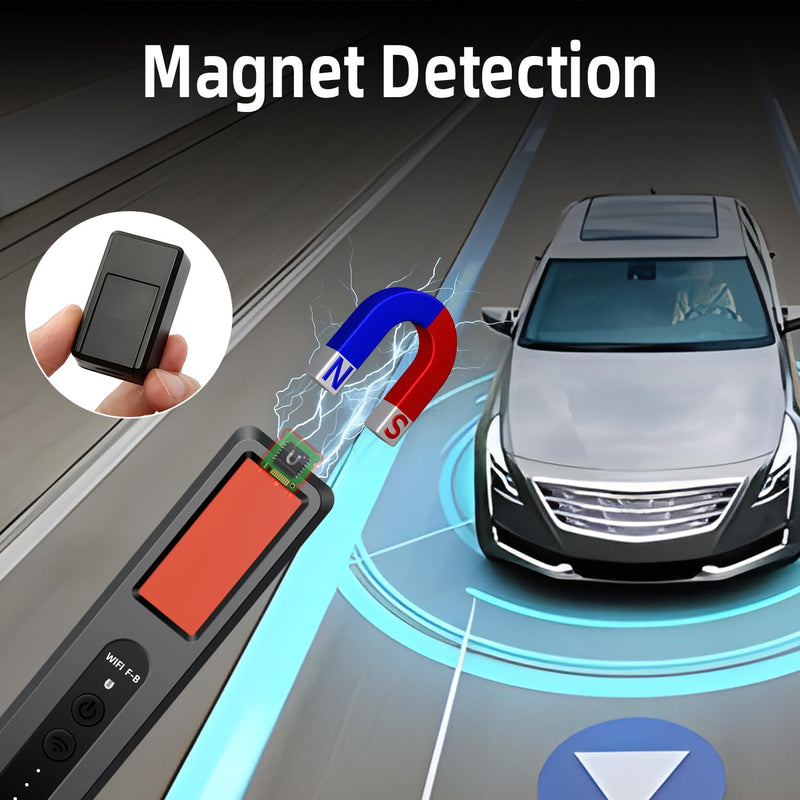 Hidden Camera Detectors Camera Detector - Magnet Detector Vibration Detecting RF Wireless Signal Scanner for Home/Office/Travel/Hotel, 4 Levels Sensitivity 4 Modes