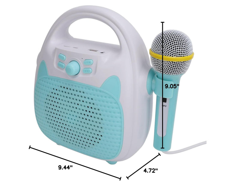 [AUSTRALIA] - Kids Karaoke Machine Microphone Exercise Singing Talent Portable Speaker Children's Karaoke Stereo for Home Outdoor Party 