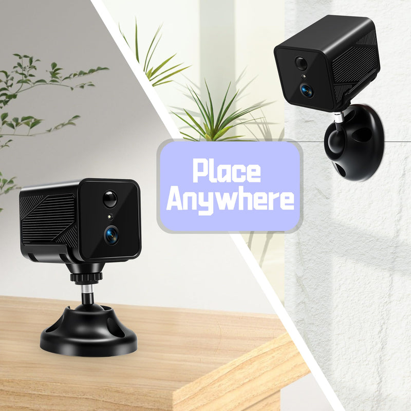 Spy Camera - 2K Hidden Camera with Long Battery Life & AI Motion Detection, Wireless Small Cameras Hidden with Mic and Speaker for Home, No SD Card Support
