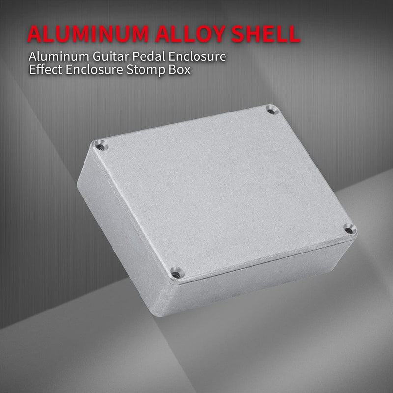 DaierTek 1590XX 1790NS Guitar Effects Pedal Enclosure 145x121x39.5mm Aluminum Metal Stomp Box Case for DIY Effects Box (Pack of 2)