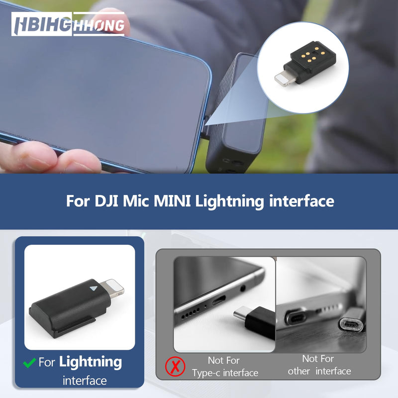 for DJI MIC Mini Lightning Adapter Phone Wireless Microphone Receiver for Mic Mini Adapter Phone PC Tablet Accessories
